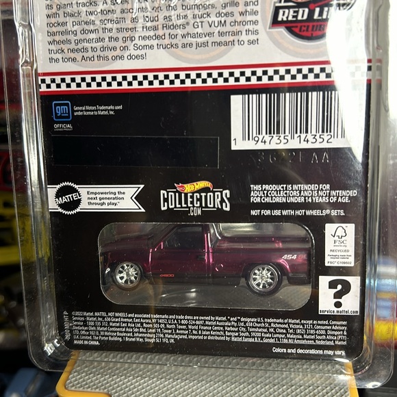 Hot Wheels Collectors RLC Exclusive 1990 Chevy 454 SS - Picture 6 of 7